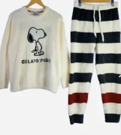 【美品】PEANUTS meets GELATO PIQUE ルームウェアセット