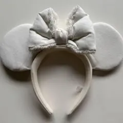 Disney ミニーホワイトデニムカチューシャ 白 東京ディズニーリゾート