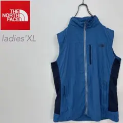 ノースフェイス ナイロンベスト ダークブルー レディースXL