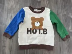 HOT BISCUITS ミキハウス くま 長袖 ベビー トレーナー 90