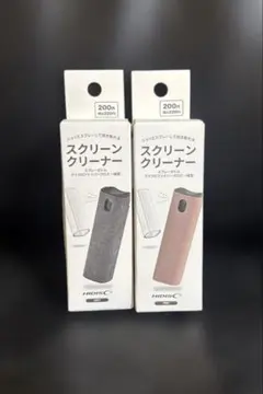 スクリーン クリーナー 2セット マイクロファイバークロス　ピンク　グレーのサムネイル