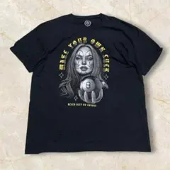 【DOM ガール アート エイトボール US古着 Tシャツ メンズ XXL】