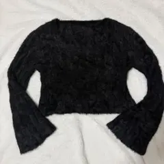 pumpkin ニット 長袖 ブラック