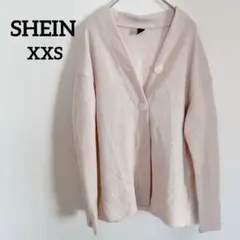SHEIN 【XXS】ピンク ボタン付きカーディガン 羽織　秋　春　冬
