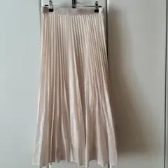 ANAYI クリーム色のロングプリーツスカート
