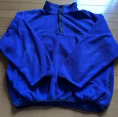 80s 90s USA製 エルエルビーン　スナップT フリース 筆記体ロゴ