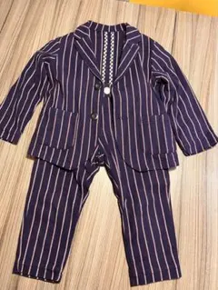 フォーマルスーツ ネイビーストライプ 100cm