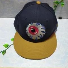 MISHAKA 59FIFTY キャップ ネイビー/ブラウン　帽子　メンズ