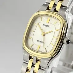 【新品電池 稼動】SEIKO エクセリーヌ レディース腕時計 コンビカラー QZ