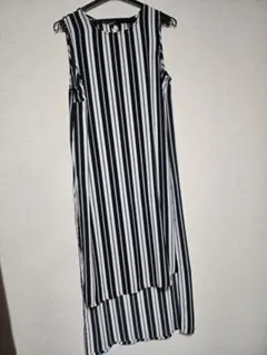 FOREVER 21 ストライプ ノースリーブ チュニック ワンピース M