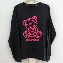 【美品】LUXE/R 光沢発泡プリント サイズL PULLOVER