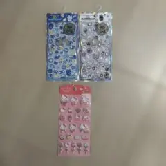 光る　ジュエルプチドロップ　ストーンつき　マシュマロ　ステッカーズ　キティ