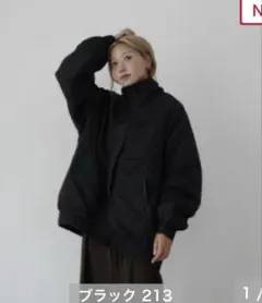 しまむら hideka レディース 止水ジップ使いブルゾン M