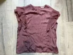 フリル袖ブラウス　OPAQUE.CLIP　L