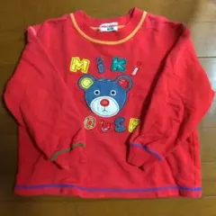 ミキハウス MIKI HOUSE 赤 トレーナー 100cm