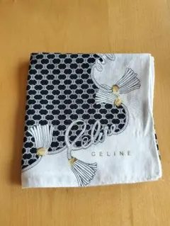 CELINE タッセルデザイン ハンカチ
