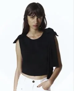 Bibiy.完売 Bibiy DONNA RIBBON VESTショート丈ベスト - メルカリ