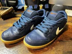 NIKE SB Orange Label DUNK LOW NAVY GUM