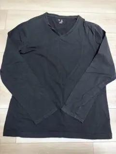 【GAP】メンズ ロンT ブラック Mサイズ Vネック