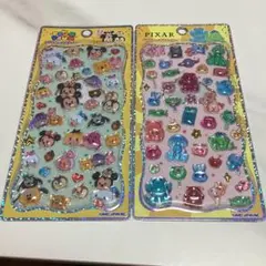 【新品未使用・未開封】ディズニー　プチドロップステッカー　ツムツム　ピクサー