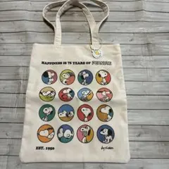 スヌーピー 75周年記念 トートバッグ