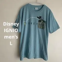 古着　IGNIO Disney ミッキーサーフィン Tシャツ　ブルー系　L ☺︎のサムネイル
