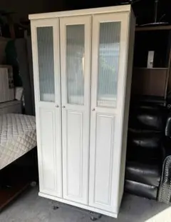 おしゃれ ハイタイプシューズボックス、30足収納可下駄箱、幅86cm Used