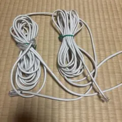 LANケーブル 2本セット ホワイト
