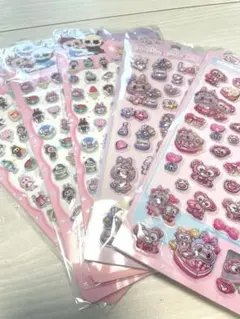 ラブブ3D ぷっくりシール+ミニプクシール　5枚set