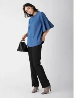 Mila Owen デニムラグランフレアスリーブチュニック ¥9,460