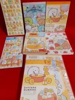 【 san-x 】すみっコぐらし メモ帳 4冊 & シール 2種 まとめセット