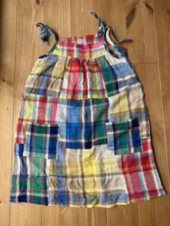 デニムダンガリー　女の子120 ノースリーブワンピース