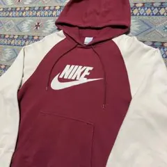 希少 00sNIKEナイキ　パーカー　スウェット　バイカラー　良配色　M