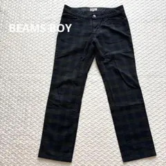 【BEAMS BOY 】チェック柄 カジュアルパンツ サイズ1(S〜M)日本製