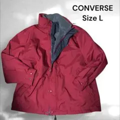 CONVERSE 赤 ナイロンジャケット L2way