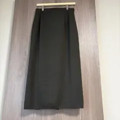 美品❗️ユニクロ/ダークグレー タイトロングスカート（XL）