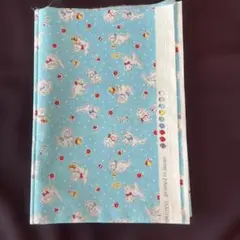 (467)happy message 30’s シーチング生地　50cm