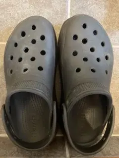 Crocs クロックス 厚底サンダル ブラック M6 W8