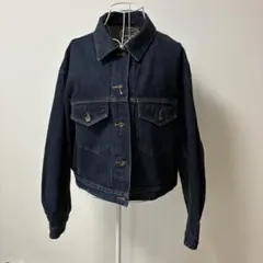 美品　UNIQLO 濃紺 デニムジャケット ボタン付き
