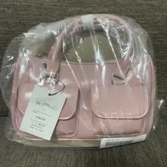 GRL ダブルポケット バッグ ピンク tr1005