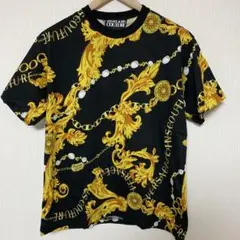 VERSACE JEANS COUTURE Tシャツ　ゴールドチェーン　L 新品のサムネイル