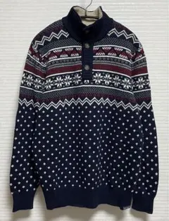 Eddie Bauer ノルディック柄 セーター M エディーバウワー