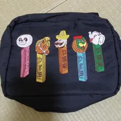 meme様専用！PEZペッツ刺繍ブラックポーチ　トラベルポーチ SALE価格