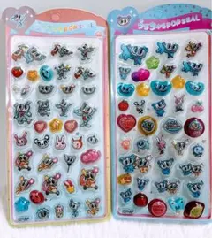 エンジェルブルー　ボンボンドロップ風シール　2枚セット