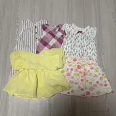 まとめ売り 5枚セット tシャツ ロンパース ノースリーブ アンパンマン 80