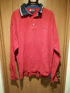 CHAPS RALPH LAUREN　刺繍ロゴ　長袖ポロシャツ　ビッグサイズ