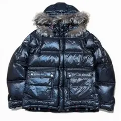 希少Lサイズ バーバリーブラックレーベル 6wayダウンジャケット シャイニー