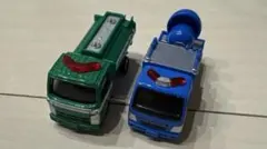 トミカミニカー サイレン付きトラックとタンク車セットトミカ博