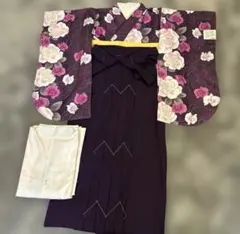 未使用　紫系　上品　袴セット　4点セット　Mサイズ　袴　パープル