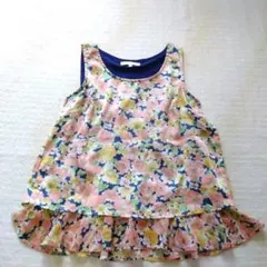 プロポーションボディドレッシング ノースリーブ トップス フリル 花柄